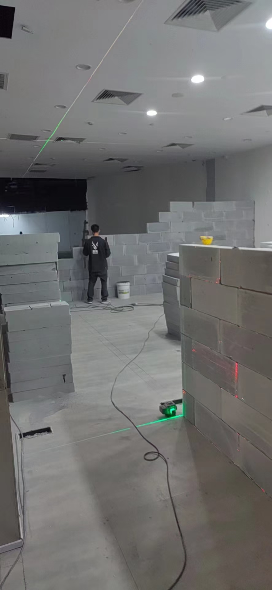 民宿轻质砖隔墙场景